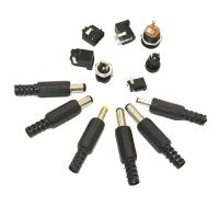 ◎ 10Pcs DC099 022 Power Socket Screw Nut Panel Connector 9mm/14mm Male DC Power Plug Terminals 5.5 mm x2.1 mm 5.5 mm x2.5 m