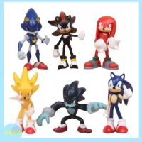 Sonic the Hedgehog Action Figure, 6 Sonic Flying Mouse Hand Office Model Cake Decoration Ornament