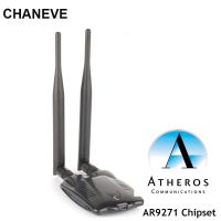 CHANEVE Atheros AR9271 Chipset 150Mbps Wireless USB WiFi Adapter 802.11n Network Card With 2 Antenna For Windows/8/10/Kali Linux  USB Network Adapters