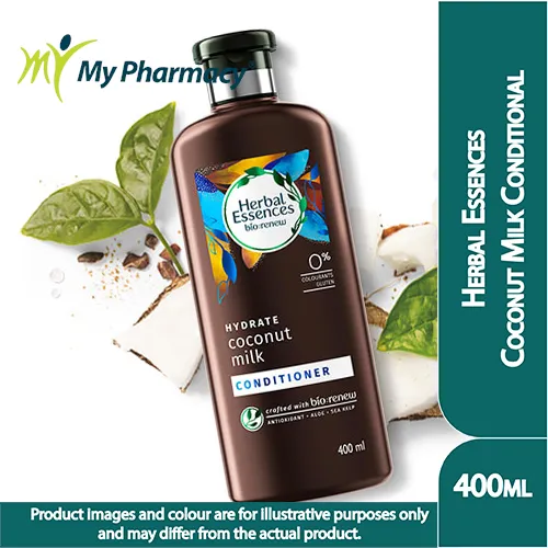 HERBAL ESSENCES HYDRATE COCONUT MILK CONDITIONER 400ML Lazada