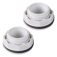 2 Pack Above Ground Pool Inlet Return Fitting with Locknut Gasket White for Hayward SP1023