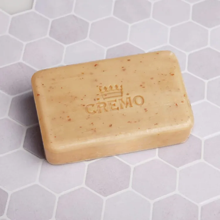 Cremo Exfoliating Body Bars Palo Santo (Reserve Collection) - A Combination of Lava Rock and Oat Kernel Gently Polishes While Shea Butter Leaves