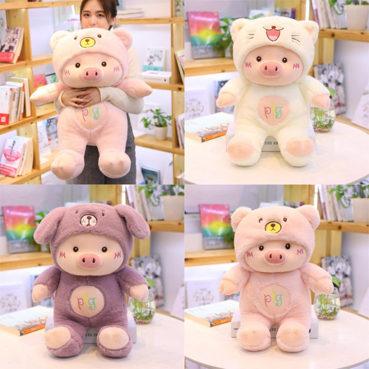cartoon-animal-stuffed-pig-plush-toy-gift-kids-pink-white-multiple-purple-sizes