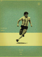 โปสเตอร์นักฟุตบอล Maradona มาราโดน่า โปสเตอร์ติดผนัง ของแต่งบ้าน แต่งห้องนอน 77poster