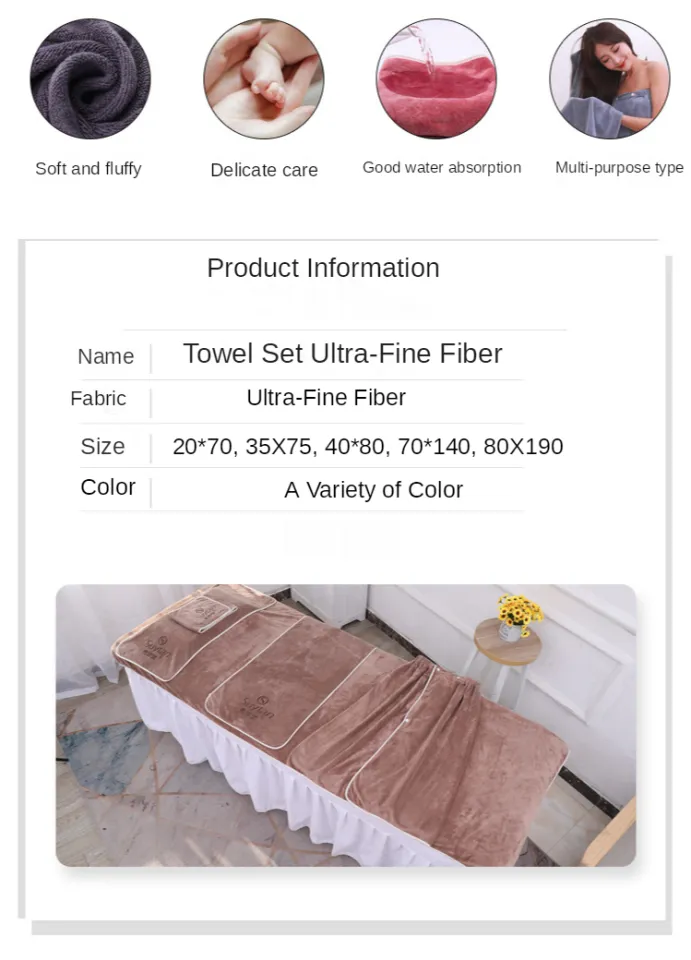 1/3/5pcs Superfine Fiber Soft Bath Towel Beauty Salon Bed Linen Comfortable  Turban Sofa Massage SPA Plain Bath Dress Beach Towel