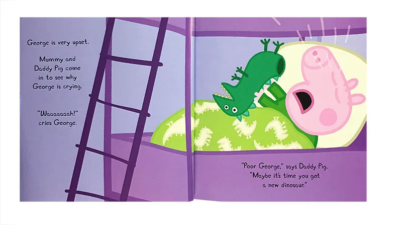 Pig　Book　Ladybird　Picture　Original　Peppa　New　Children's　Dinosaur　George's　English　milu　Lazada
