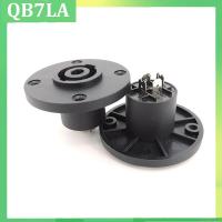 QB7LA Shop 1pcs 4pin Round XLR mount panel power socket European-style 4Pin Female Compatible Audio Cable Connector socket