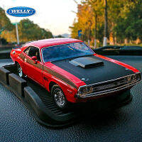 WELLY 1:24 1970 DODGE Challenger Ta ล้อแม็กกล้ามเนื้อรถรุ่น D Iecast โลหะของเล่นรถสปอร์ตรุ่นจำลองสูงเด็กของเล่นของขวัญ