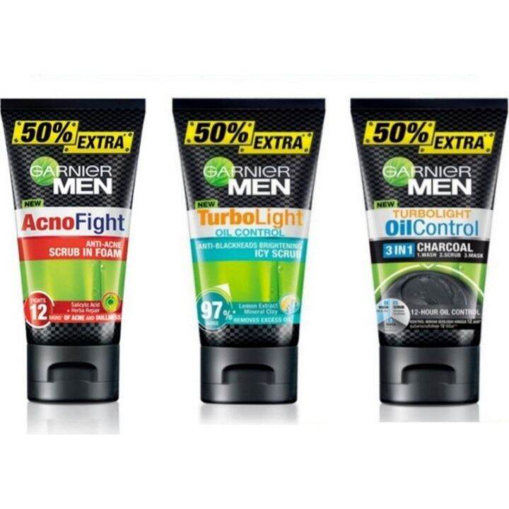 garnier-men-การ์นิเย่-เมน-โฟมล้างหน้า-สำหรับผู้ชาย-150-มล-มี-4-สูตร-ให้เลือก