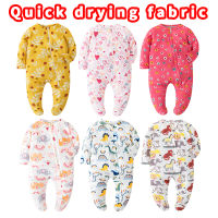 Baby Rompers Pyjamas-ทารกแรกเกิด Sleepers Girl Clothes - Kids One Piece PJ - Soft Cotton