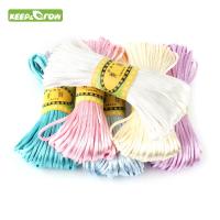 【DT】hot！ KEEP GROW 20Meters 2.5mm Silk Rope Cord Baby Teether Accessories Teething Necklace Rattail 10Color