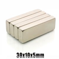 2/5/10/20/50Pcs 30x10x5 mm Neodymium Magnet 30mm x 10mm x 5mm N35 NdFeB Block Super Powerful Strong Permanent Magnetic imanes