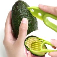 3 In 1 Avocado Slicer Corer BPA Fruit Peeler Cutter Pulp Separator Plastic Knife Accessories Tools Gadgets