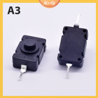 Aleaty? 5pcs KAN-28 1.5A250V ไฟฉายสวิทช์ล็อคตัวเอง SMD PUSH button SWITCH