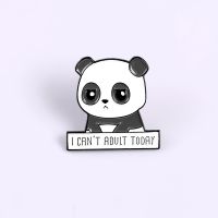 【DT】hot！ Cartoon animal pins brooches for women white panda badge pin backpack lapel hat Jackets Jewelry kid gifts