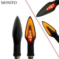 Motorcycle Turn Signal Lights LED Indicators Tail Flashers Amber/Red Lamp For Honda PCX 125 150 KAWASAKI Versys 650 KLZ1000 Z400