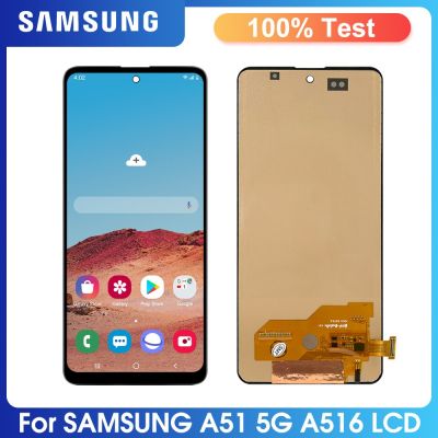 คุณภาพสูง TFT 6.5นิ้วเหมาะสำหรับ Samsung Galaxy A51 5G ประกอบจอแสดงผล LCD แบบสัมผัสหน้าจอกับกรอบเหมาะสำหรับ Samsunga51 A516 A516F A516
