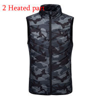 11 Areas Self Heated Vest Body Mens Warmer Heating Jacket Heated USB Battery Powered Womens Warm Vest Thermal Winter Clothing