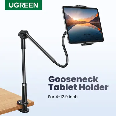 UGREEN ที่วางมือถือคลิปหนีบโต๊ะ ขาตั้งมือถือแบบหนีบ ที่วางแท็บเล็ตอเนกประสงค์ Phone & Tablet Stand หมุนได้ 360 Rotating Long Arms Tablet Stand Holder For 4-12.9