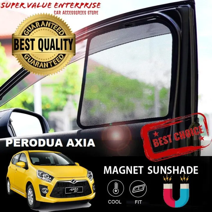 Perodua Axia Custom Fit Sun Shade/Sunshade (4PCS) | Lazada