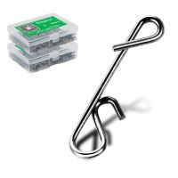 50pcs 1Box Fishing Line Wire Braid Knotless Connector Fishing Lure Hook Barrel Solid Ring Swivel Carp Accessory Fish Tackle Tool Accessories