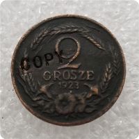 เหรียญเหรียญที่ระลึกเลียนแบบ2เหรียญ-เหรียญสะสมเหรียญเหรียญ1923โปแลนด์