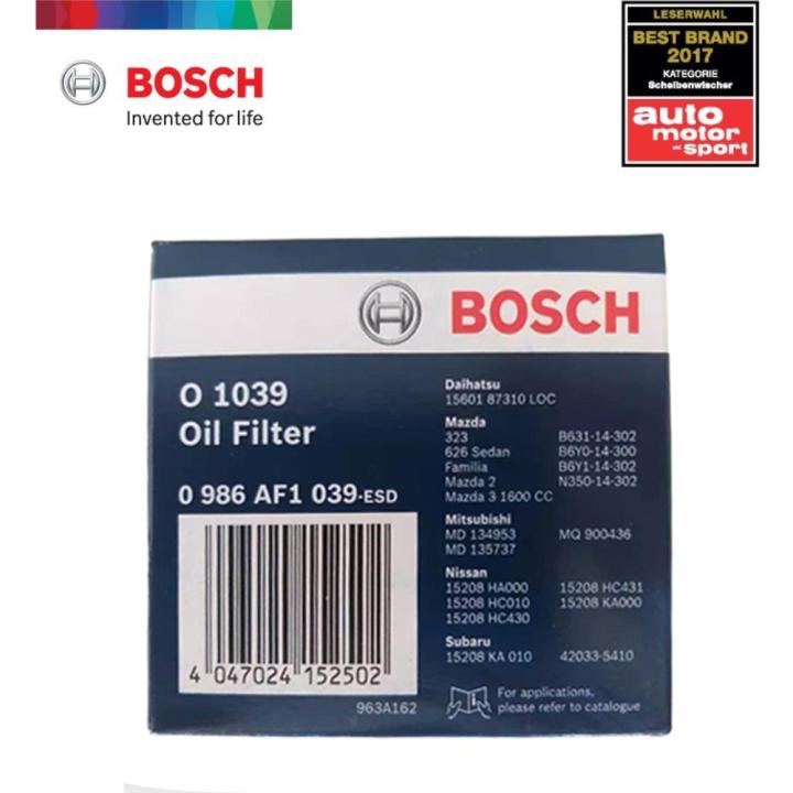 bosch-ไส้กรองน้ำมันเครื่อง-0986af1039-มาสด้า-2-1-5-10-มาสด้า-323-1-6-1-8-90-98