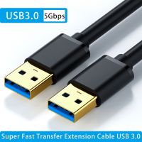 USB 3.0 5Gbps Fast Transfer Extension Cable Male to Male USB3.0 2.0 Extender for Radiator Hard Disk Webcom Camera USB Data Cable Cables  Converters