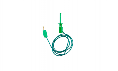 Banana to Clip Jack Cable 50cm - 2mm Green - DTKB-2202