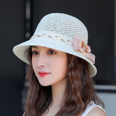 【CC】 2021 New Floppy Hollow Breathable Hats Accessories Ladies Beach Caps