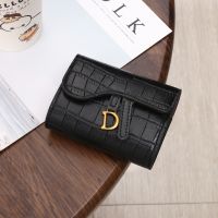 【CC】 Short Wallet Small Fashion Luxury Brand Leather Purse Ladies Card for Clutch Female Money Clip 2023