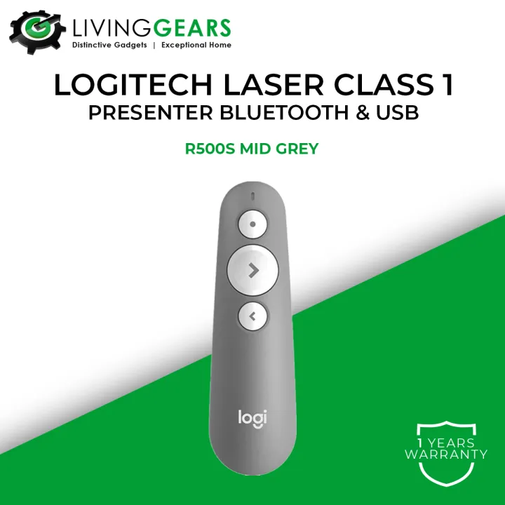 Logitech R500s Laser Presentation Remote with USB and Bluetooth