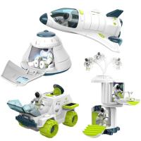 Space Station Toy Simulation Space Station KidsSpace Toys Rocket Ship Toys Space Shuttle Astronaut Figures Spaces Station For Boys 1-5 typical