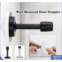 [A TOOL]♨ Stainless Steel Rubber Door Stopper Free Punching Wall Mounted Anti-collision Plug