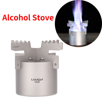 Lixada มินิเตาแอลกอฮอล์ Burner Liquid Spirit เตาแอลกอฮอล์สำหรับ Outdoor Camping Backpacking เดินป่า Tourist Burner