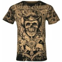 Xtreme Couture Affliction Mens T-Shirt CONJURING Skull Tattoo Biker S-5XL