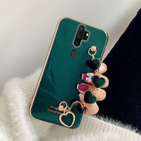 {Taoyitao case} For OPPO A74 case Luxury Red Love Heart Plush Wrist Chain Case A5 A9 A15 A16 A52 A72 A54 A93 A94 A95 F17 F19 A76 Cover