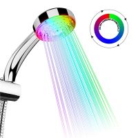 LED 7Colors Shower Head Automatically Color-Changing LED Shower Light Water Saving Shower Head Bathroom Accessorries shower head Showerheads