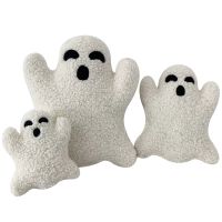 ☂ﺴ New Halloween Ghost Pillow Plush Ghost Throw Pillow Halloween Decorative Gift