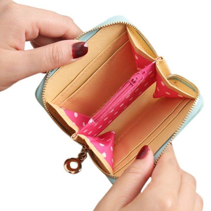 womens-zipper-coin-purse-multifunctional-short-card-holder-korean-bow-wallet