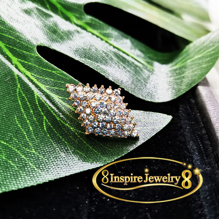 inspire-jewelry-เข็มกลัดเพชรรูปข้าวหลามตัด-สวยงาม-น่ารัก-ขนาดเล็ก