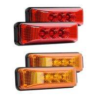 2PCS 24V 3.9Inch 3 LED Truck Trailer Light Front Rear LED Side Marker Lights Clearance Indicator Lamp Waterproof