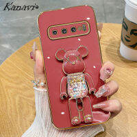 Kanavi เคสโทรศัพท์กันกระแทกทำจากซิลิโคนนิ่มเคสโทรศัพท์ปิดขอบลายหมีรุนแรงพร้อม S9 S9เคสมือจับสำหรับโทรศัพท์มือถือ S23 S23พลัส S23