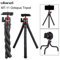 CAM ขาตั้งกล้อง Ulanzi MT-11 Travel Flexible Octopus Mobile Phone DSLR Tripod 2 in 1 Foldable Clip Magic Arm Quick Release Plate ขาตั้งมือถือ