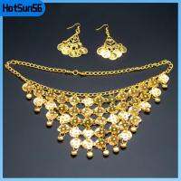 HOTSUN56 โบฮีเมียน เครื่องประดับระบำหน้าท้อง พลอยเทียมเทียม วินเทจ ต่างหูรูปดอกไม้ มืออาชีพอย่างมืออาชีพ ของอินเดีย สร้อยคอสำหรับผู้หญิง สำหรับผู้หญิง