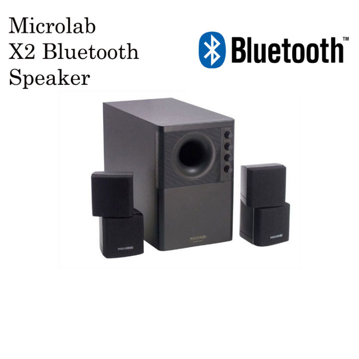 ลำโพง-speaker-microlab-x2-2-1-bluetooth-รับประกันศูนย์-1-ปี