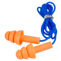 2pcs/lot Silicone Waterproof Reusable Noise Proof Earplug Corded Ear Plugs Protector for Swimming with Anti-lost Rope Accessories Accessories