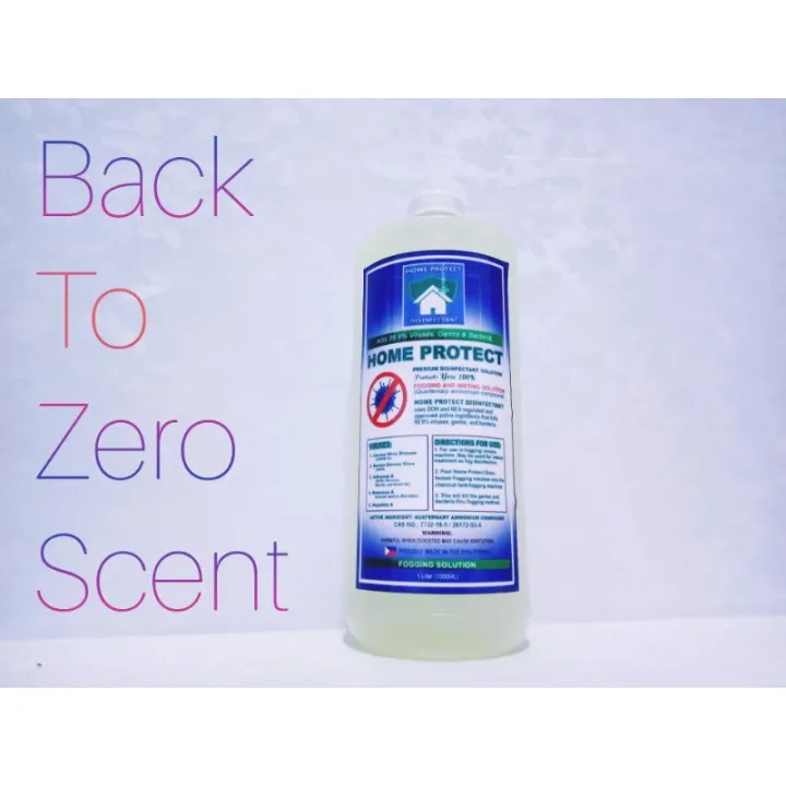 Back to Zero Scent 1 Liter Fogging Solution Disinfectant for Cars and