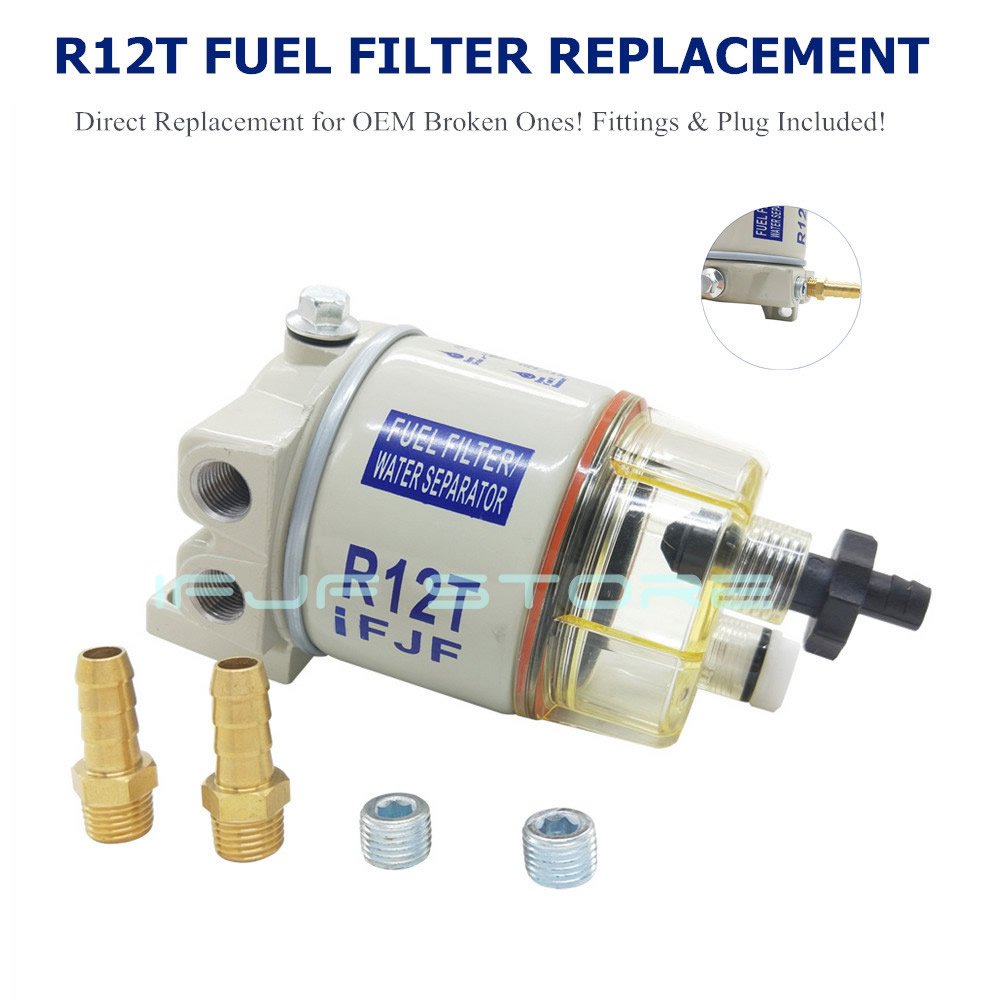 FJF Parts R12T for Fuel Filter Water Separator 120AT NPT ZG1/4-19  BRAND NEW 
