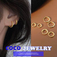 COCOJEWELRY ต่างหูแฟชั่นเกาหลีแบบเรียบสำหรับหญิงสาวหูเครื่องประดับอัญมณี